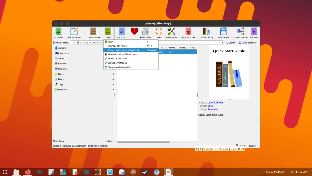 Calibre 8.16: Gestor de e-books abraça a Inteligência Artificial