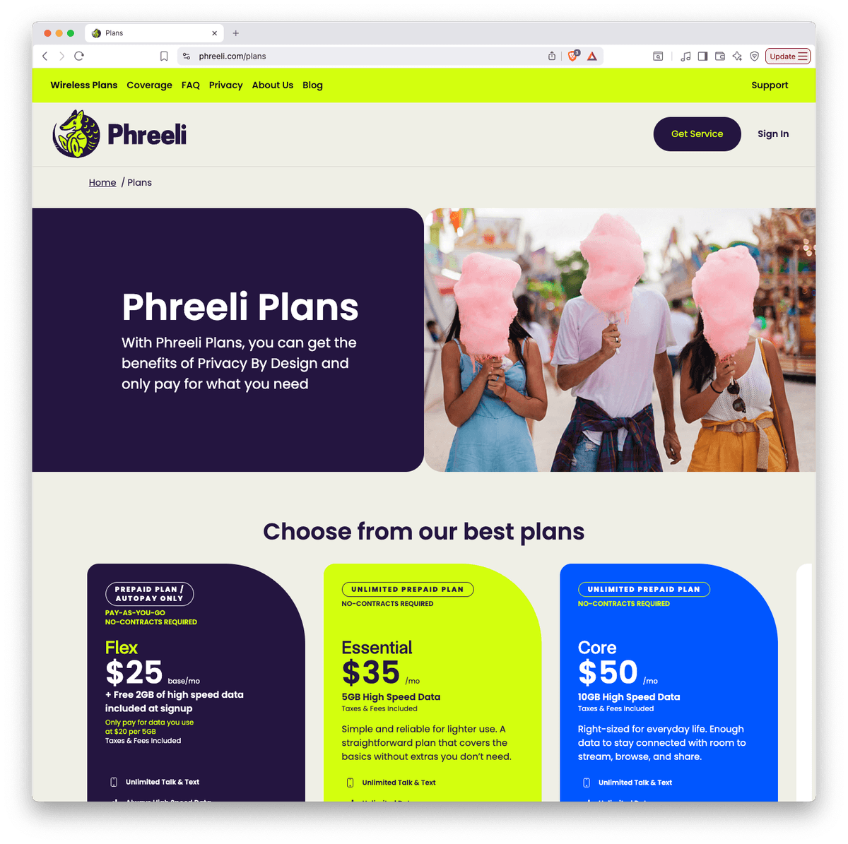 Phreeli: Planos móveis ilimitados com cripto e anonimato à vista