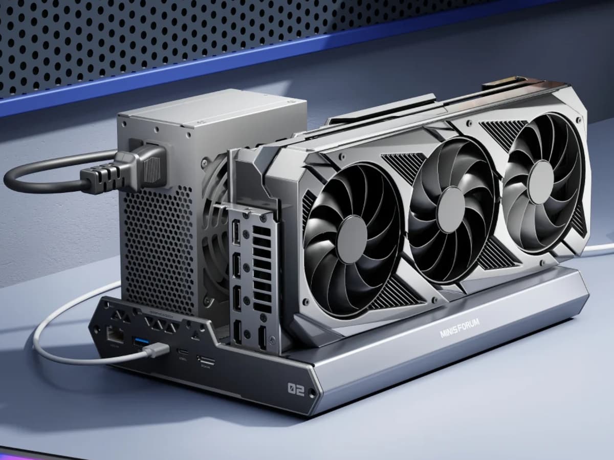 Minisforum DEG2: O dock eGPU que une OCuLink e Thunderbolt 5