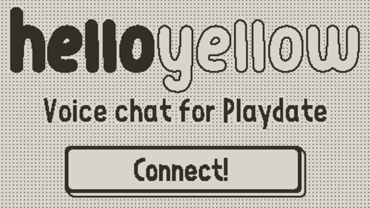 helloyellow: Mensagens de voz chegam à peculiar consola Playdate