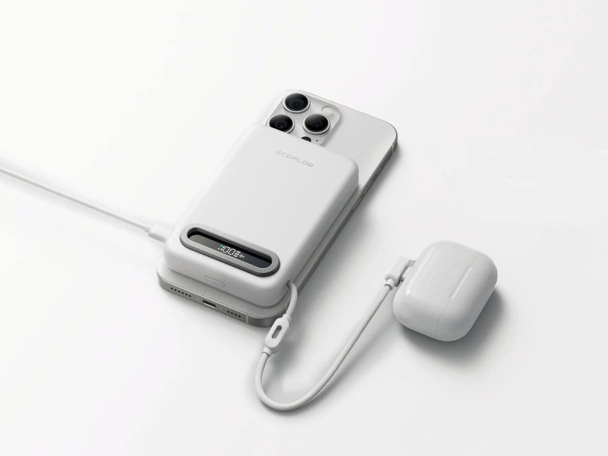 EcoFlow lança power bank Qi2.2 com carregamento de 25W e cabo integrado